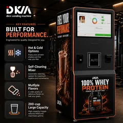 Protein shake vending machine key features