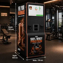 Protein shake vending machine dimensions