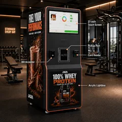 Protein shake vending machine component overview